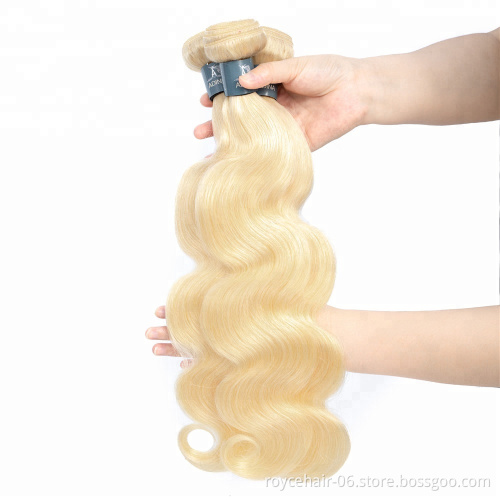 Hot Sale Human Hair Extension Body Weave Color 613 Raw Indian Hair Vendor